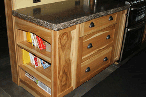 Natural Hickory Book Shelf